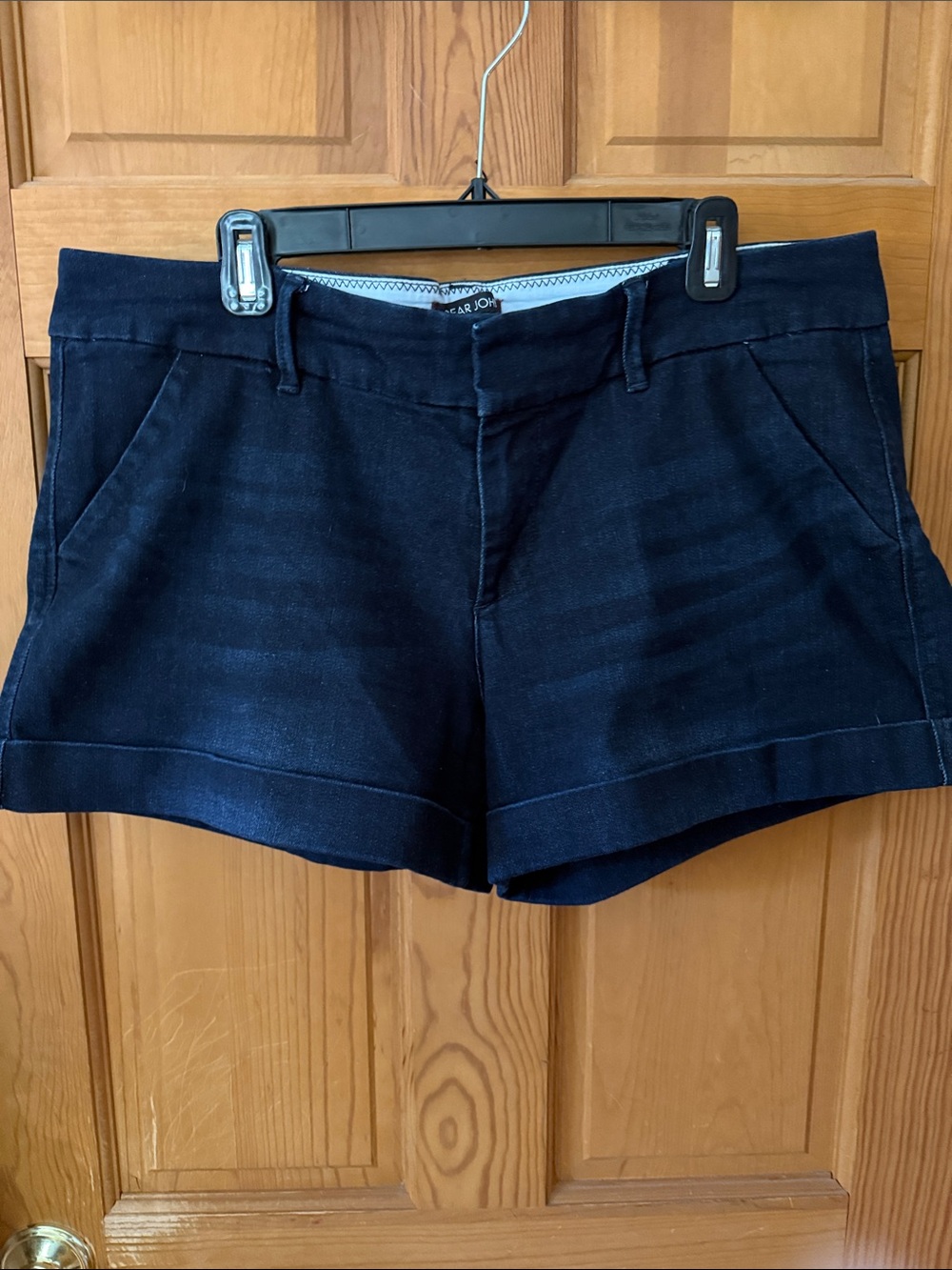 Dear John Dark Navy Cuffed Jean Shorts